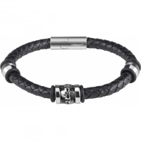 Браслет Zippo Three Charms Leather Bracelet 3 с шармами (20 см) купить в Томске