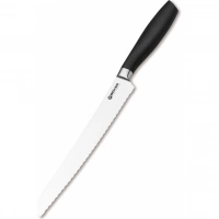 Кухонный хлебный нож Bker Core Professional Bread Knife, 220 мм, сталь X50CrMoV15, рукоять пластик купить в Томске