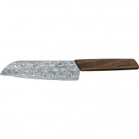 Кухонный нож Victorinox SANTOKU Limited, сталь дамаск, 17 см, рукоять орех, подарочная упаковка купить в Томске