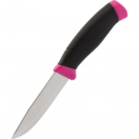 Нож с фиксированным лезвием Morakniv Companion Magenta, сталь Sandvik 12C27, рукоять резина/пластик, пурпурный купить в Томске