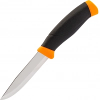 Нож с фиксированным лезвием Morakniv Companion Orange, сталь Sandvik 12C27, рукоять резина/пластик, оранжевый купить в Томске