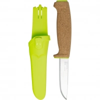 Нож с фиксированным лезвием Morakniv Floating Knife (S) Lime, сталь Sandvik 12C27, пробковая ручка купить в Томске