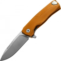 Нож складной LionSteel ROK A OS, сталь Bhler M390 Satin Finish, рукоять алюминий, оранжевый купить в Томске