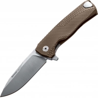 Нож складной LionSteel ROK B, сталь Bhler M390 Satin Finish, рукоять титан, бронзовый цвет купить в Томске