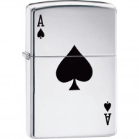 Зажигалка ZIPPO Armor™  Туз с покрытием High Polish Chrome купить в Томске