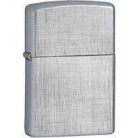 Зажигалка ZIPPO Linen Weave с покрытием Brushed Chrome, латунь/сталь, серебристая, матовая, 36x12x56 мм купить в Томске