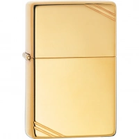 Зажигалка ZIPPO Vintage™ с покрытием High Polish Brass купить в Томске